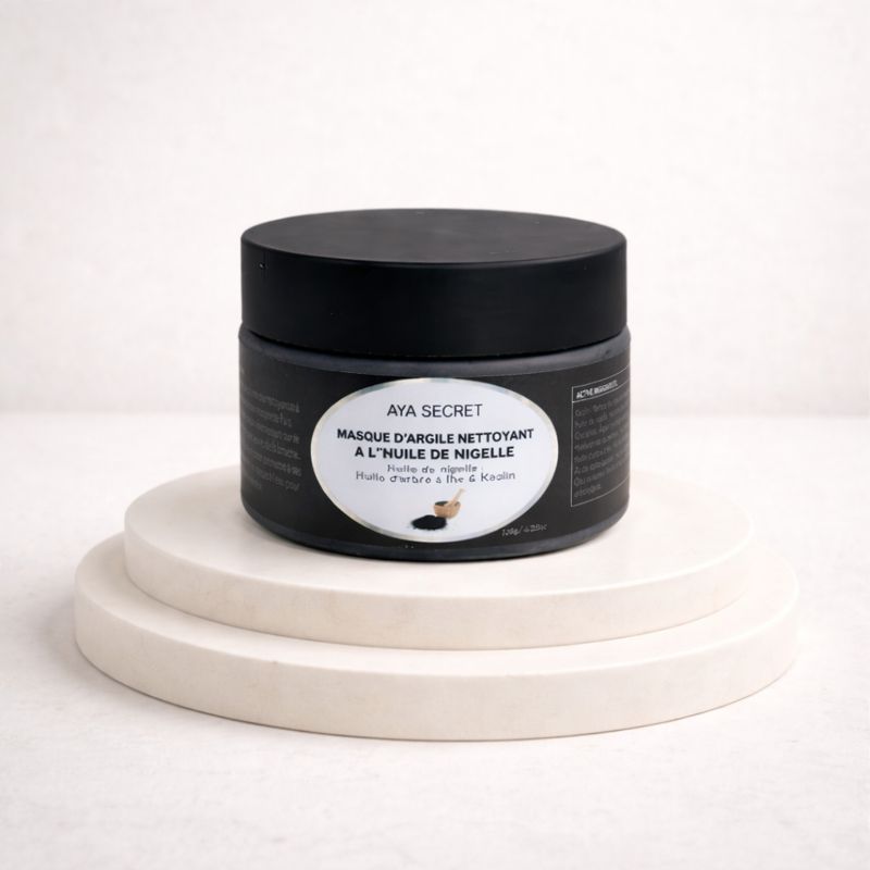 (OFFERT) MASQUE D'ARGILE NETTOYANT A L'HUILE DE NIGELLE